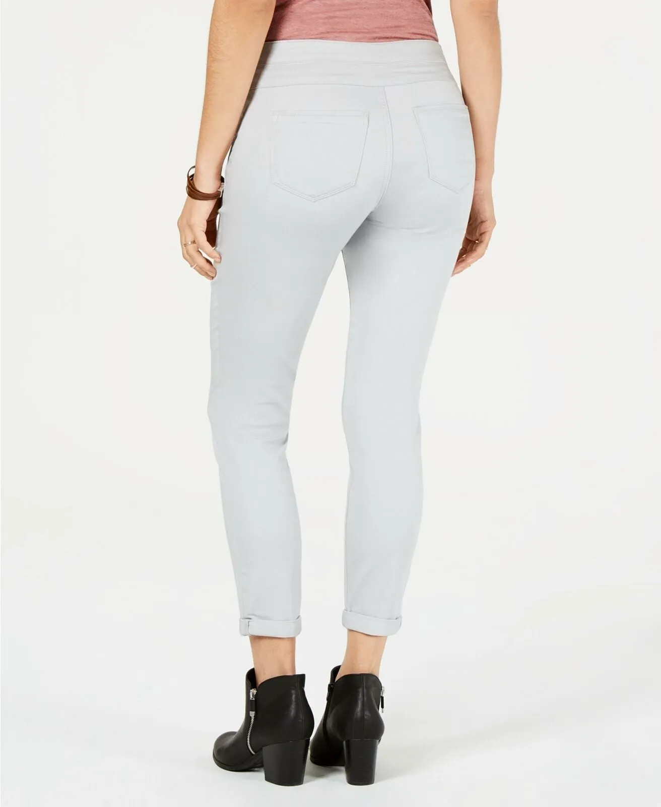 Style & Co. Women's Rolled-Hem Skinny Pants Misty Harbor 12