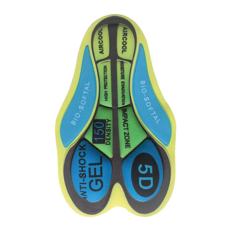 Summer Cycling Wear Pants Pads Outdoor Cycling Sweat Wicking Shock Absorption High-density Sponge Silicone Cushions