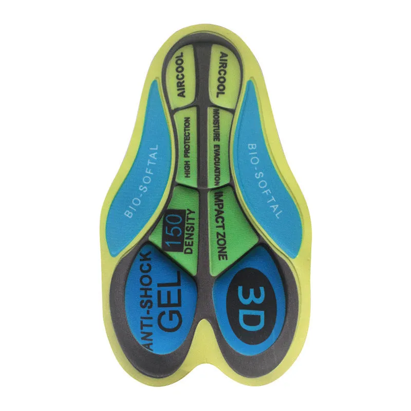 Summer Cycling Wear Pants Pads Outdoor Cycling Sweat Wicking Shock Absorption High-density Sponge Silicone Cushions