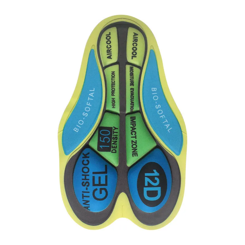 Summer Cycling Wear Pants Pads Outdoor Cycling Sweat Wicking Shock Absorption High-density Sponge Silicone Cushions