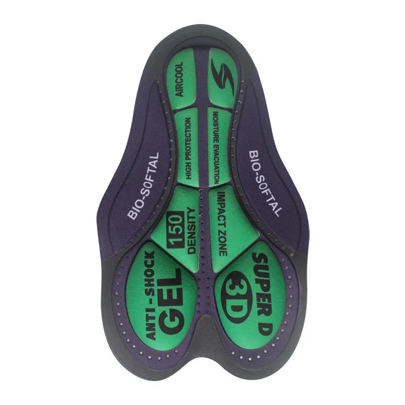Summer Cycling Wear Pants Pads Outdoor Cycling Sweat Wicking Shock Absorption High-density Sponge Silicone Cushions