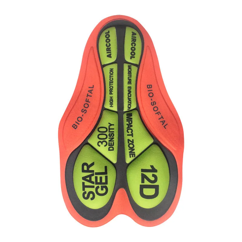 Summer Cycling Wear Pants Pads Outdoor Cycling Sweat Wicking Shock Absorption High-density Sponge Silicone Cushions