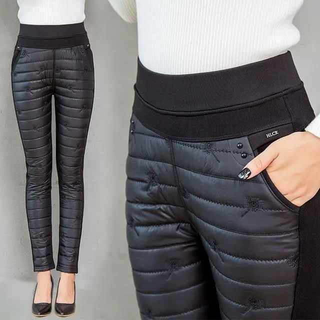 Super warm, water-resistant BRIGITTE padded snow trousers