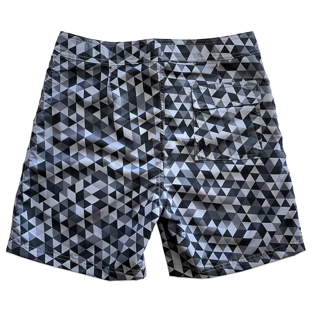 Surf Geometric Grey Sustainable 17" Boardshorts