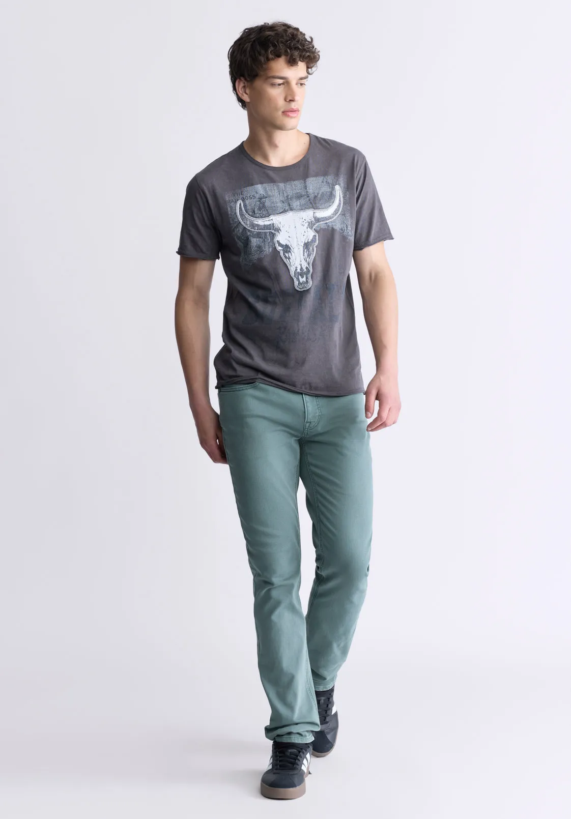 Tilton Men's Short-Sleeved Graphic T-Shirt, Charcoal - BM24473