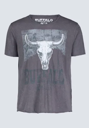 Tilton Men's Short-Sleeved Graphic T-Shirt, Charcoal - BM24473