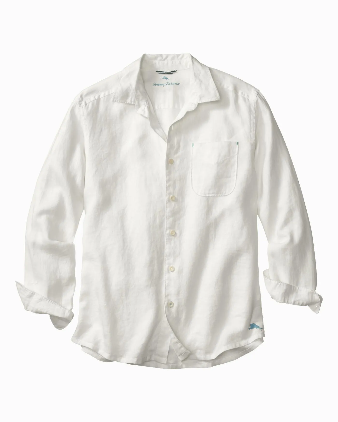 Tommy Bahama- Long sleeve white linen shirt
