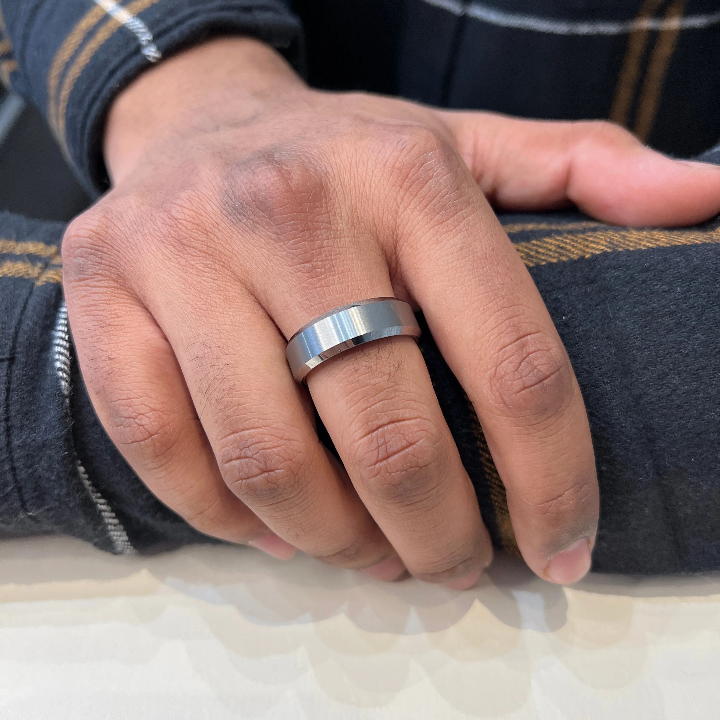 Torque Tungsten Carbide (8mm) Brushed Band
