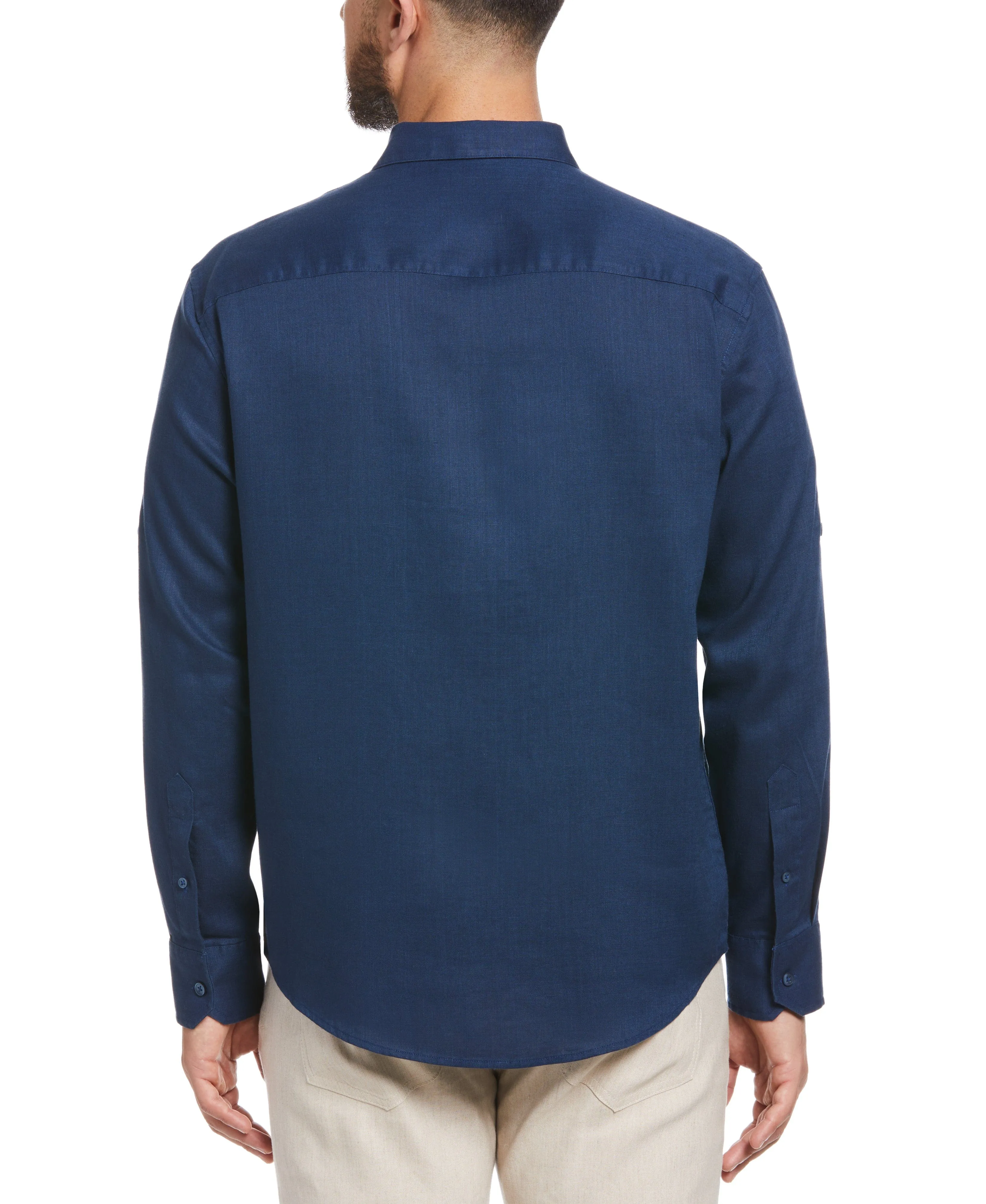 Travelselect™ Linen-Blend Rolled Sleeve Shirt