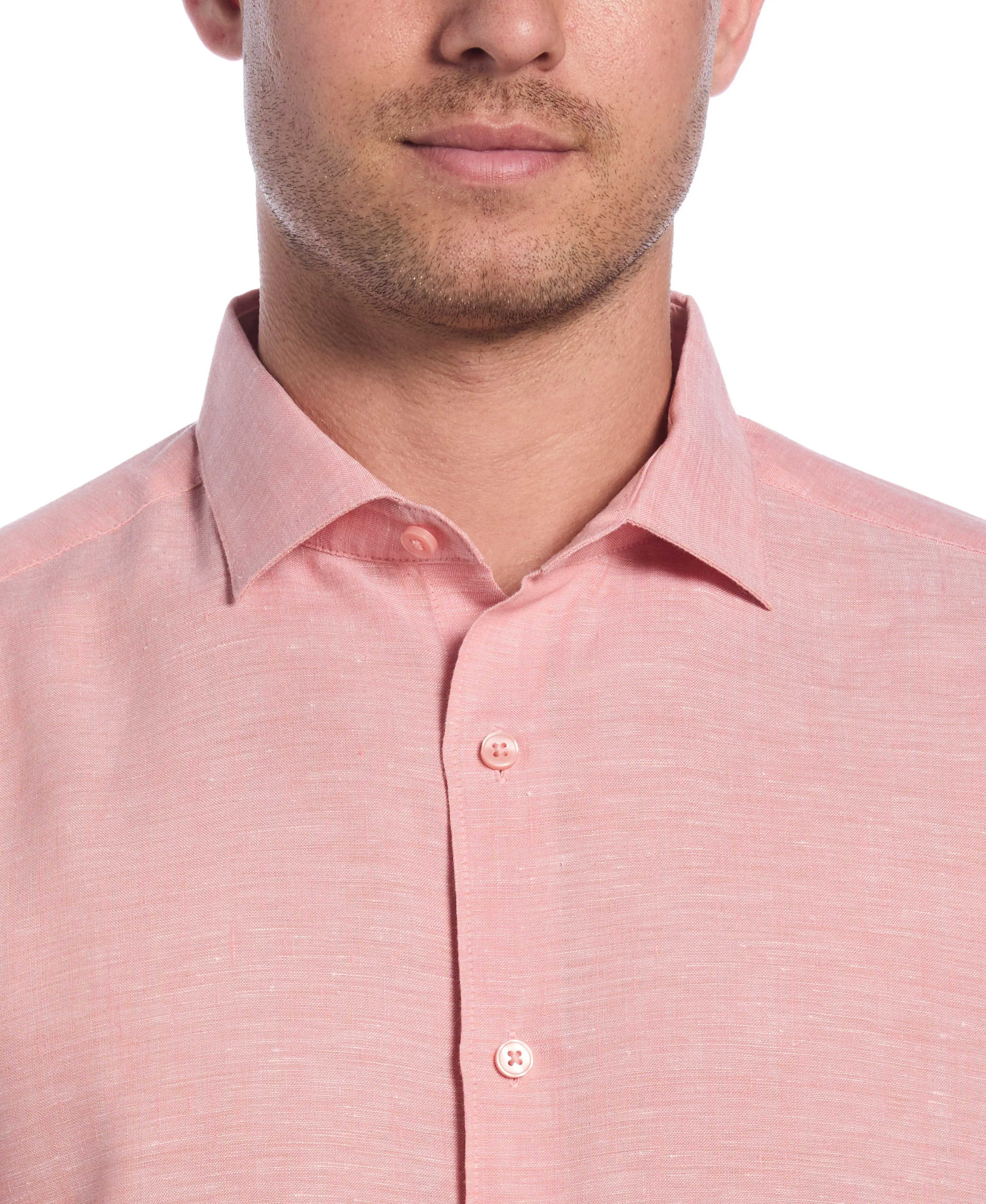 Travelselect™ Linen-Blend Rolled Sleeve Shirt