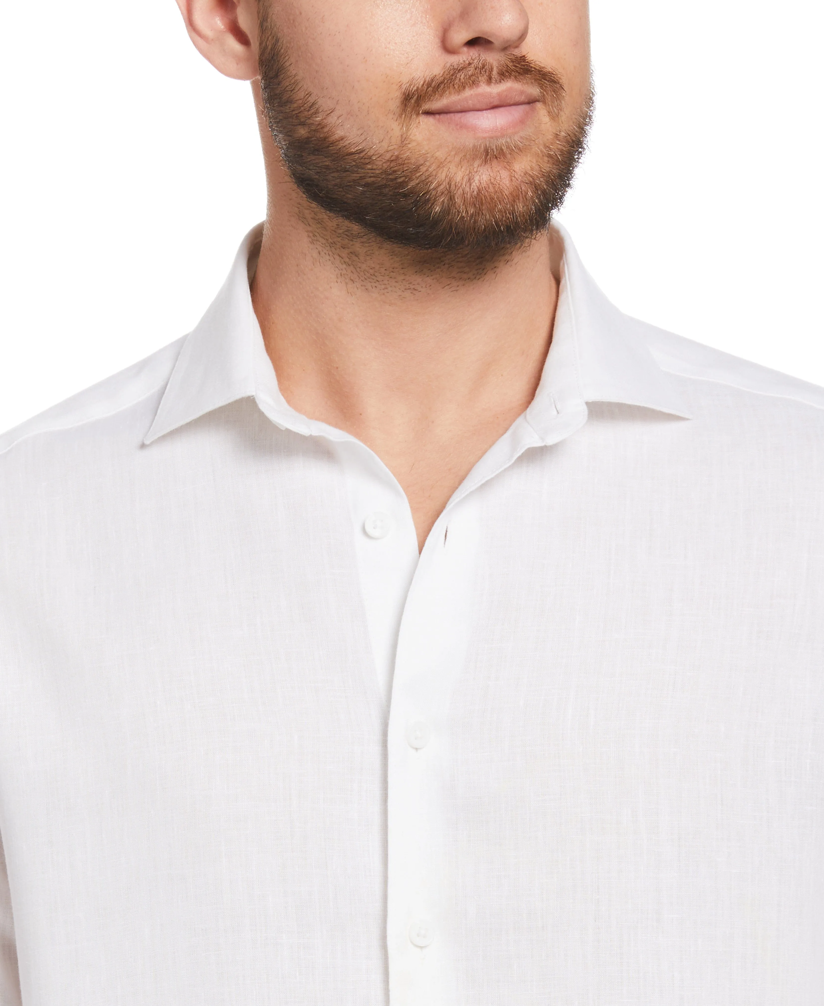 Travelselect™ Linen-Blend Rolled Sleeve Shirt