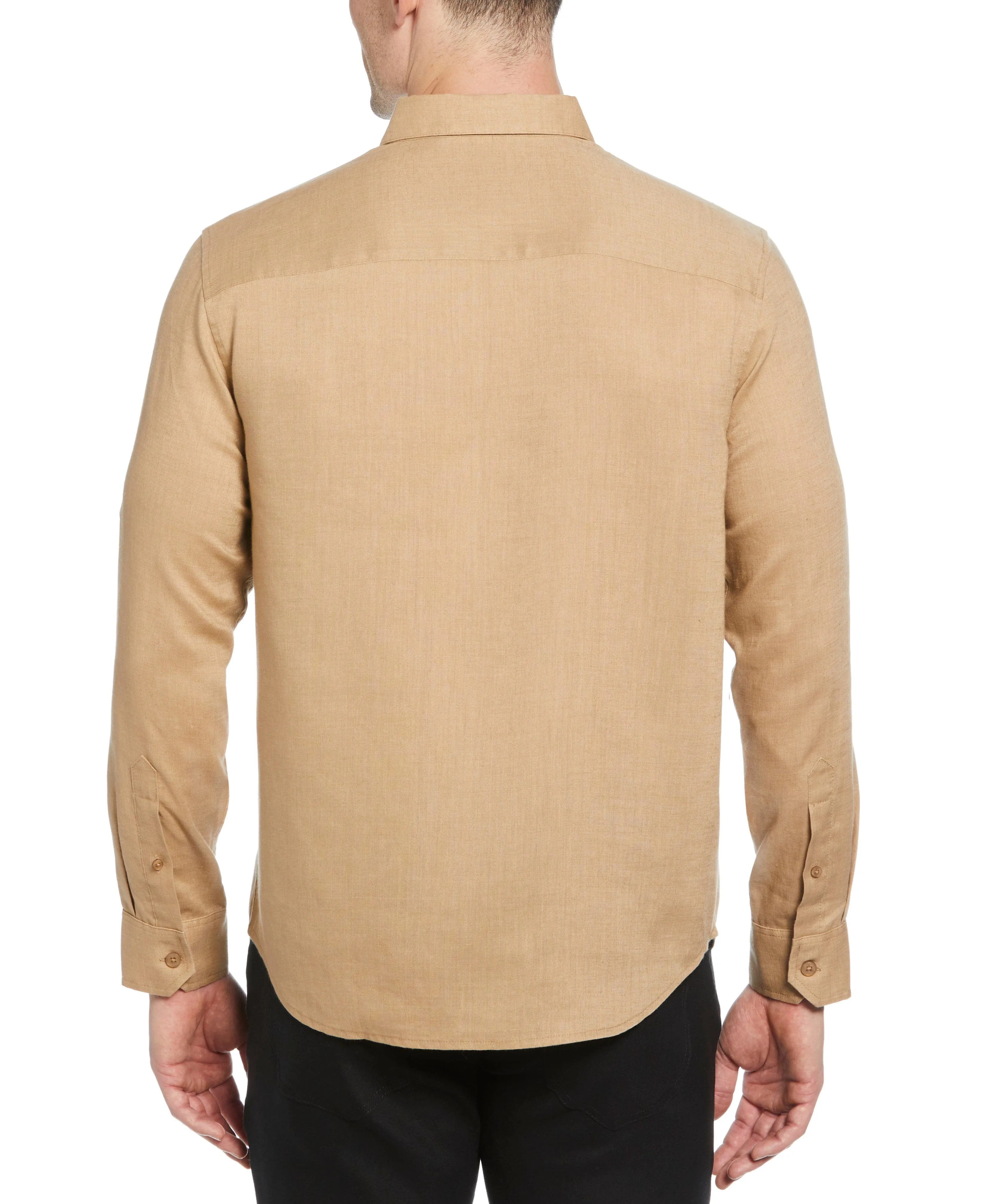 Travelselect™ Linen-Blend Rolled Sleeve Shirt