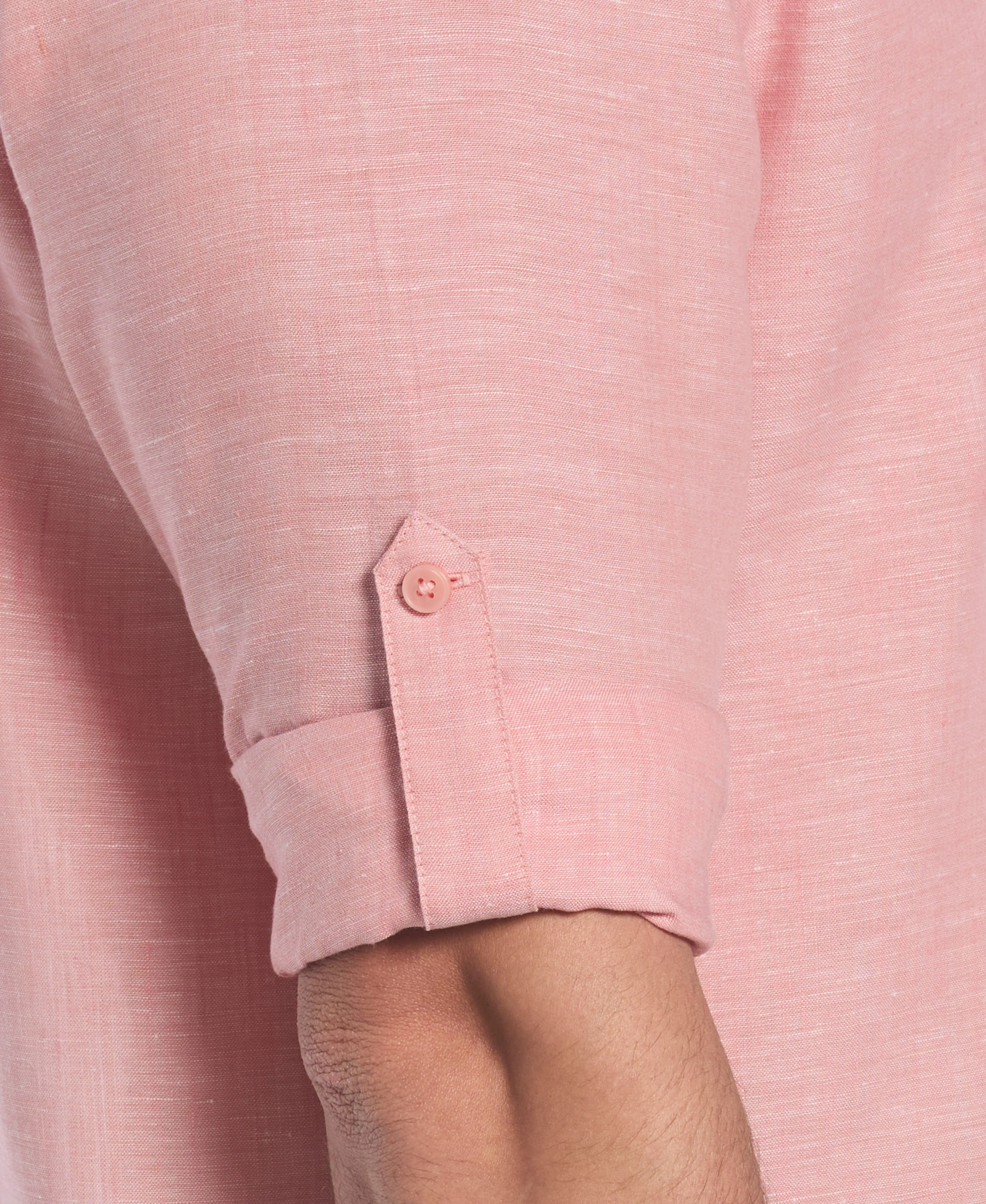 Travelselect™ Linen-Blend Rolled Sleeve Shirt