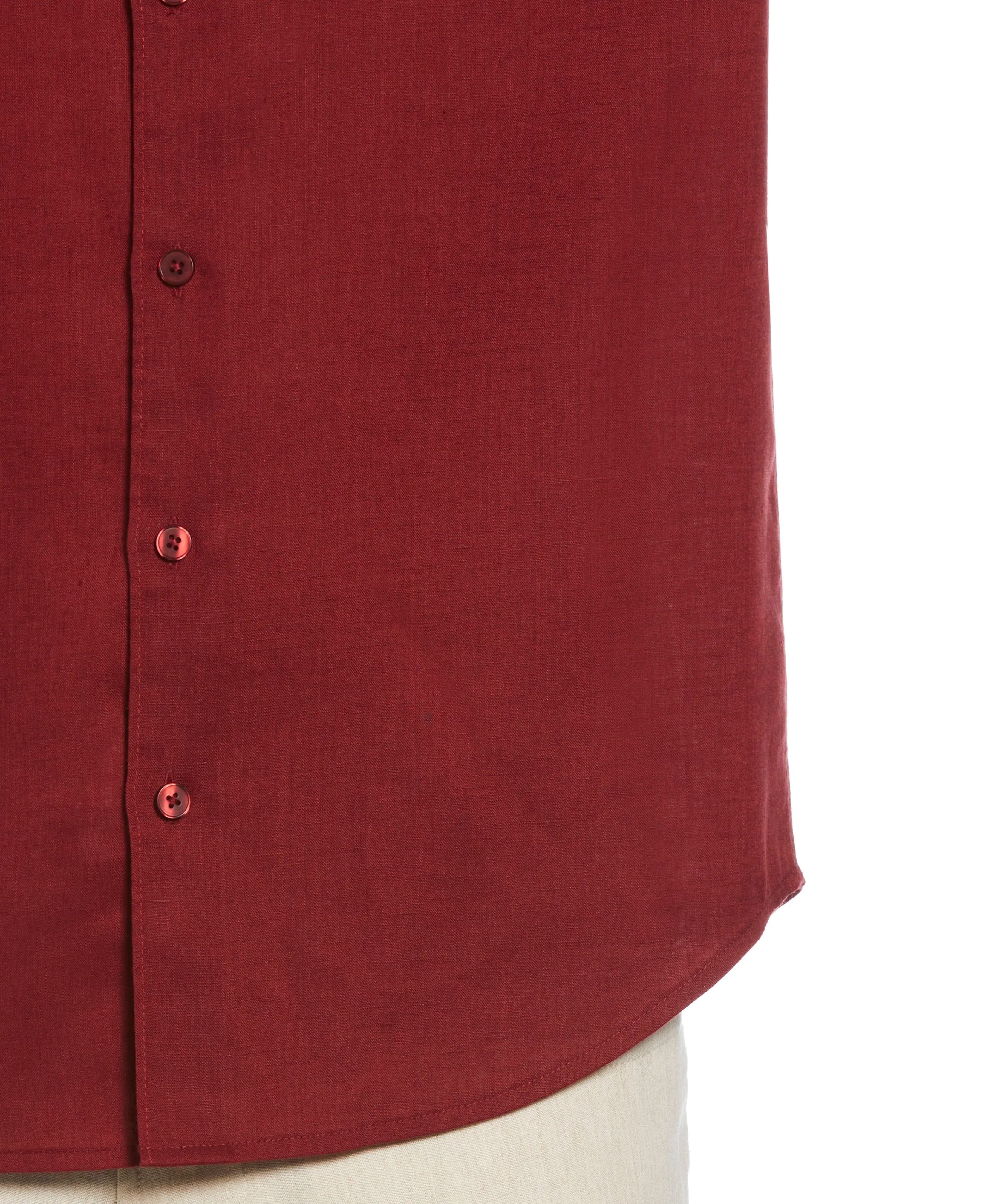 Travelselect™ Linen-Blend Rolled Sleeve Shirt