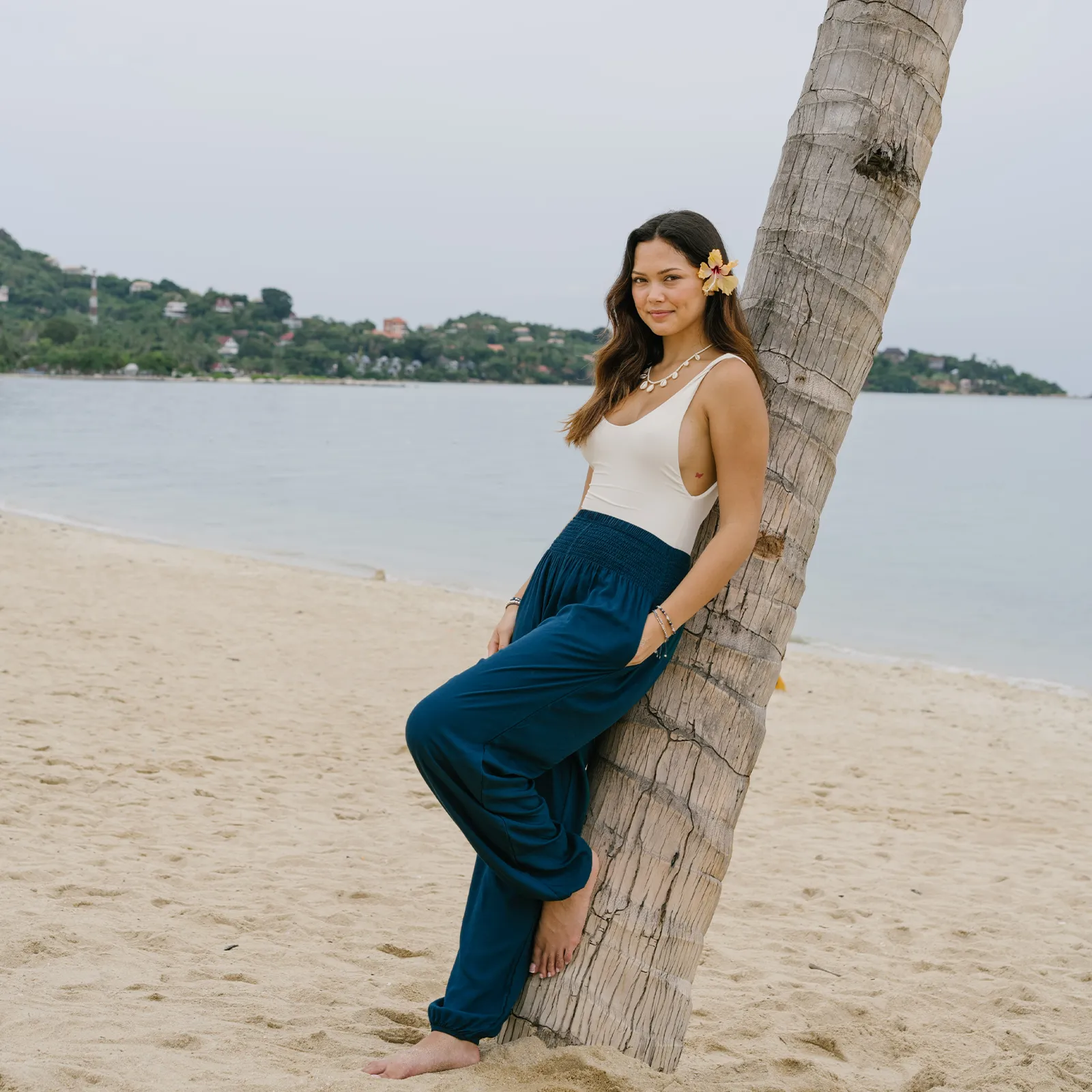 Tropic Teal Harem Pants