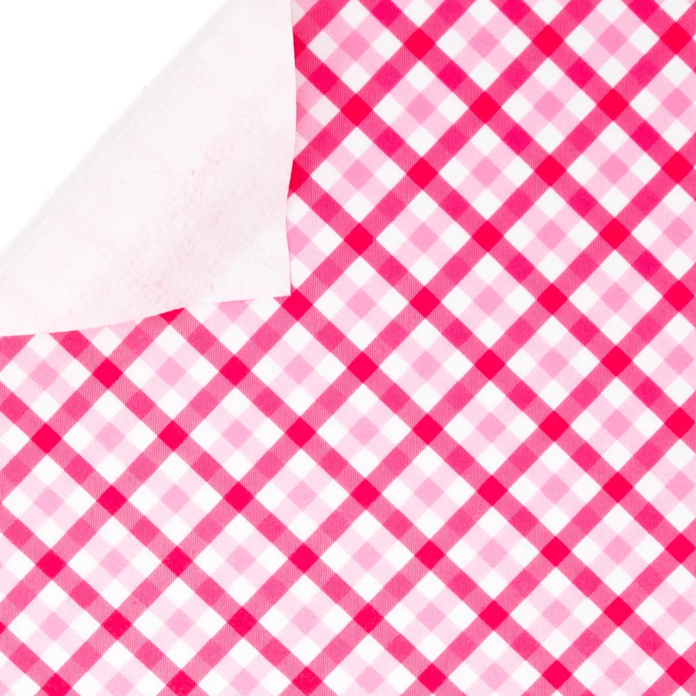 Valentine Check Printed Felt