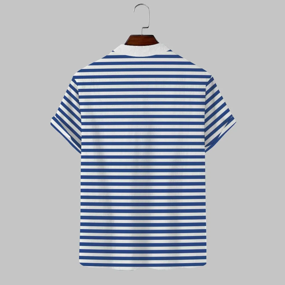 Waves Boat Art Linen Blend Cozy Shirt 2410002980