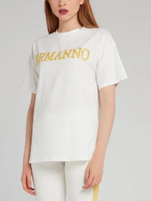 White Lace Logo T-Shirt