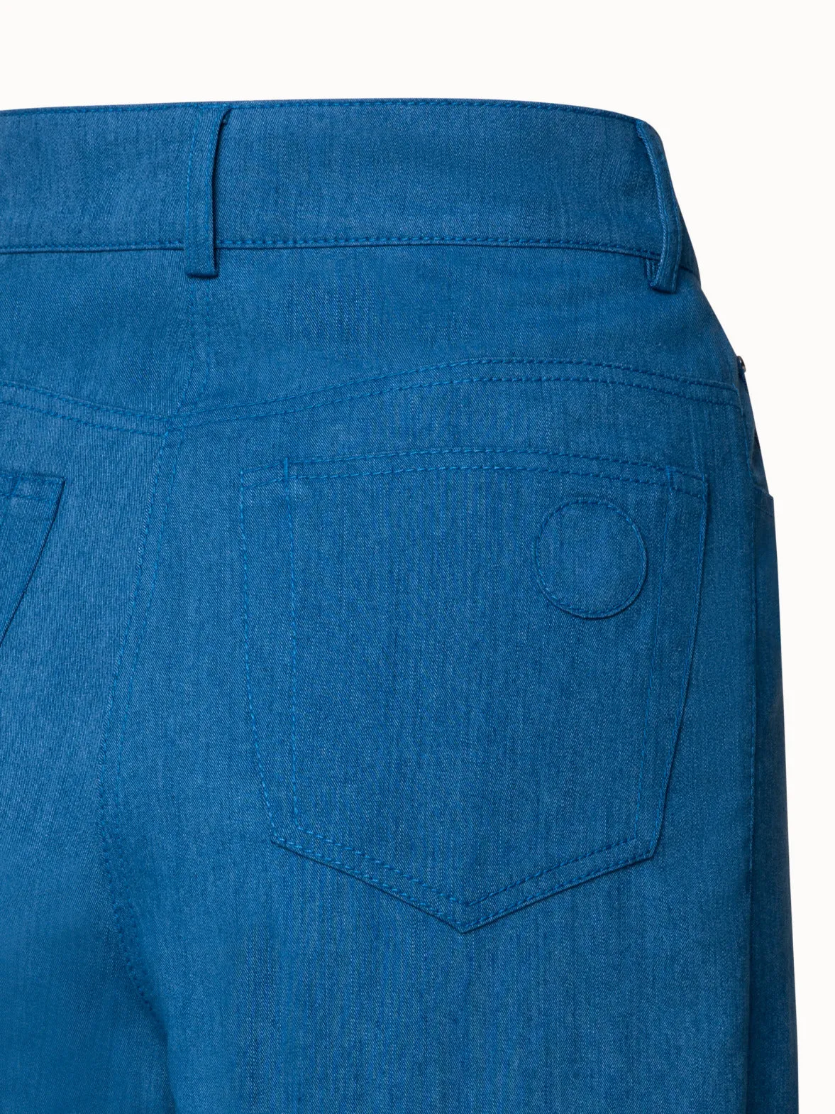 Wide Washed Cotton Lyocell Denim Pants