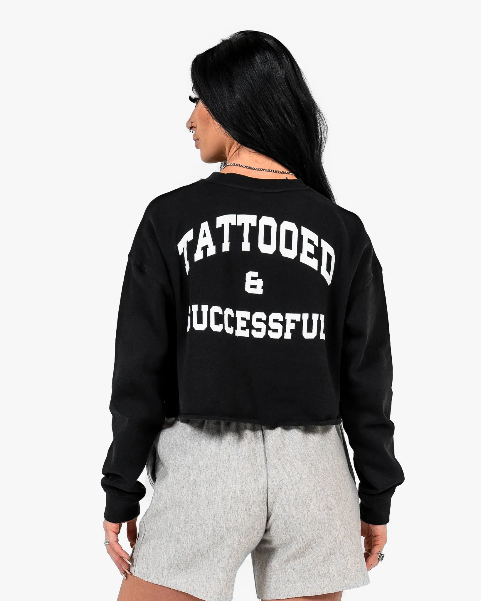WKND Crop Crewneck - Black