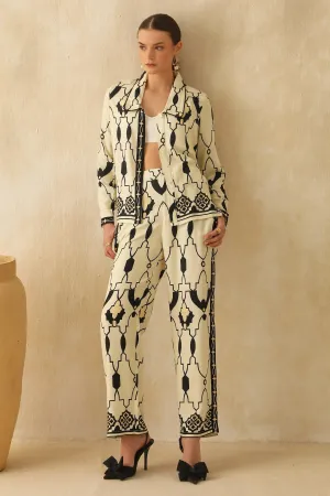 Yellow Digital Printed Pants