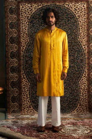 Yellow Full Sleeves Kurta Set